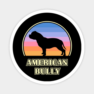 American Bully Vintage Sunset Dog Magnet